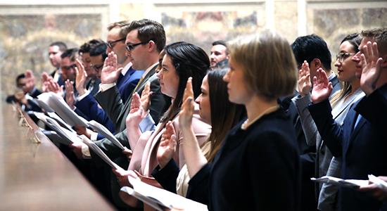 Taking the oath