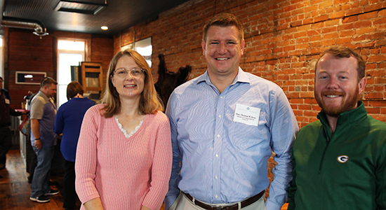 Jill Kastner, Judge Thomas Hruz, and Chad Schimmelpfenning