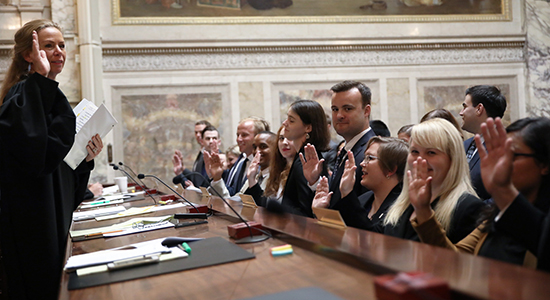 Taking the oath