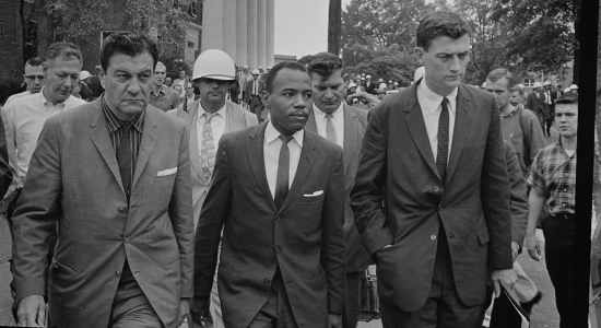 John Doar escorts James Meredith