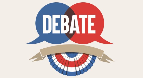 Debate stock image