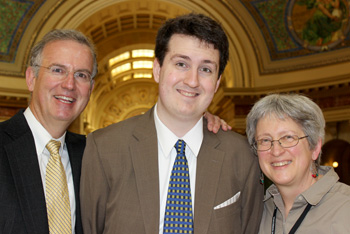 Andrew Remington and parents