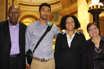 Amber Raffeet and family