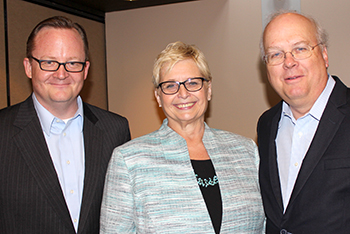 Robert Gibbs, Janine Geske, and Karl Rove