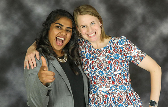 Aliya Manjee with Heather Nett