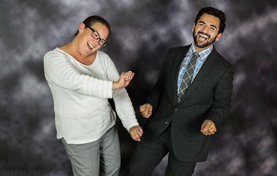 Charles Urena, with Laura Verhof