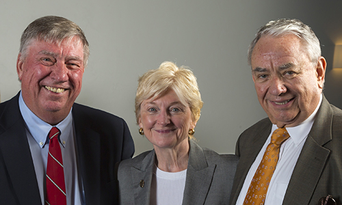 Judge Allan Torhorst, Chief Justice Patience Roggensack, and Gov. Tommy Thompson