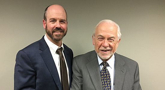 Bert Liebmann poses with his son and law partner, Bret Liebmann