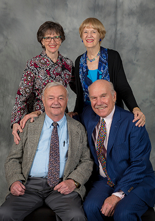 Daniel Grable and Ed Heiser Jr. joined by Gail Grable and Doris Heiser.