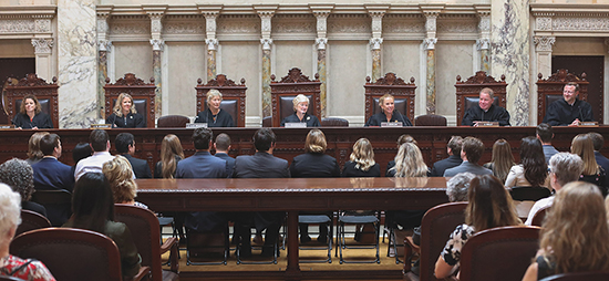 The ceremony before the Supreme Court