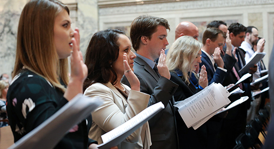 taking the oath