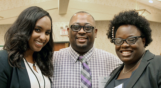 Makda Fessahaye, Eric Andrews, and Truscenialyn Brooks