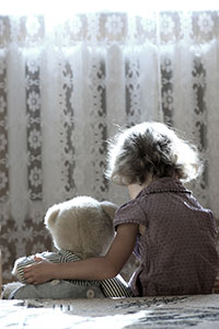 Child Abuse Depressed Little Girl