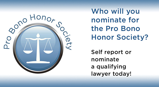 pro bono honor society logo