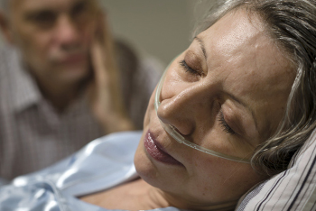 woman on deathbed