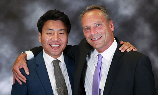 Clerk Sonam Dorji, left, with Tom Stilp of the Law Offices of Thomas Stilp