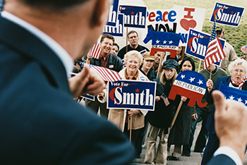 campaign speech to voters