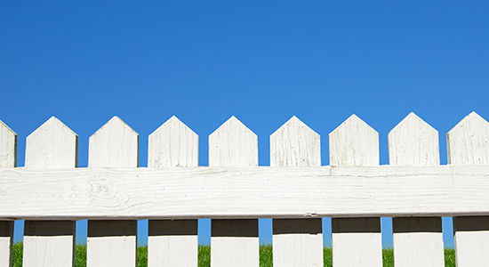 white picket fence