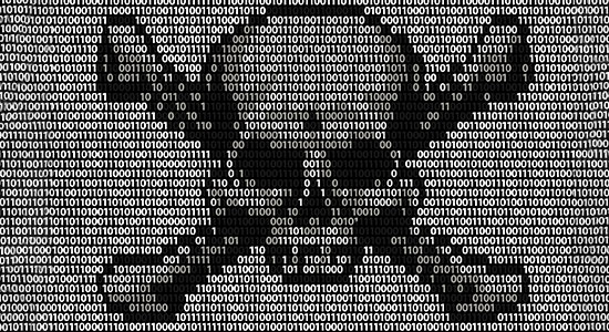 skull and crossed bones in data