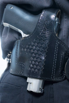 holstered handgun