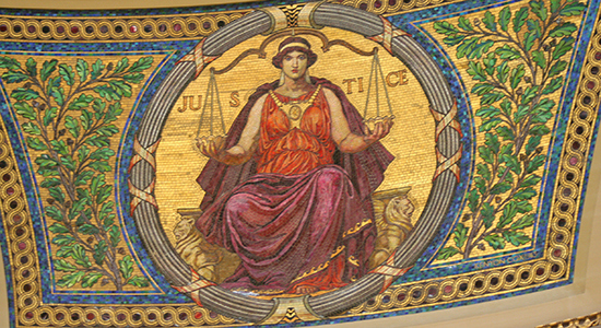 Justice mural in Wisconsin State Capitol