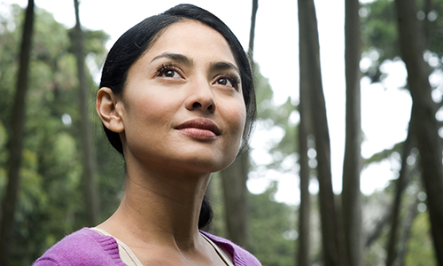 woman in nature