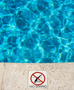 no diving