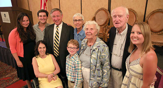 Swanson family at swearing-in