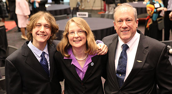 Jill with son and husband