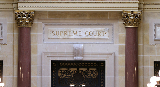 Supreme Court chamber in Wisconsin State Capitol