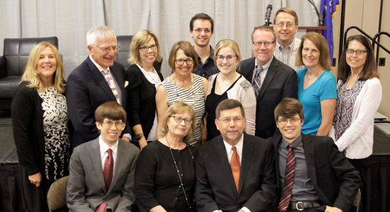 Fran Deisinger poses with extended family