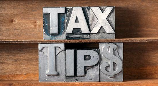 tax tips type set