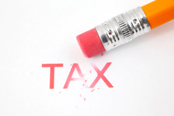 Erasing taxes