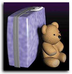 Teddy Bear and Suitcase