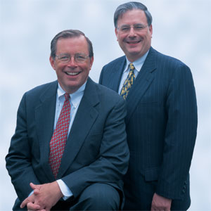 Wisconsin law school deans Kenneth B. Davis       (left) U.W. Law School, and Howard Eisenberg, Marquette University Law       School