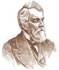 drawing of Moses Strong