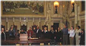 Swearing in ceremony