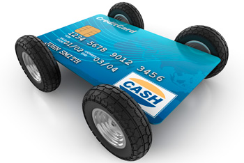 credit card on wheels