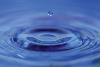 Water drop ripple