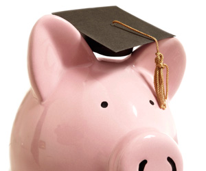 graduate piggy bank