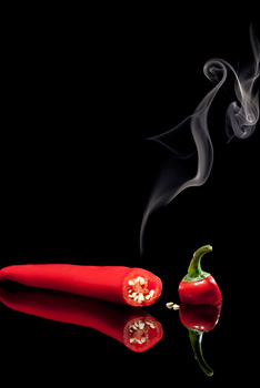 smoking hot pepper