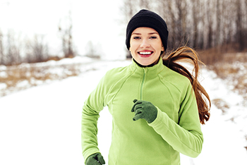 winter jogging