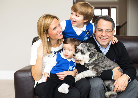 Kathryn Woodward and family