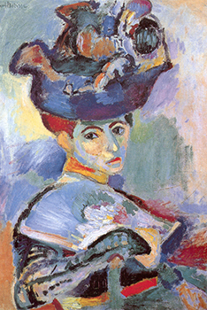 Woman with a Hat painting