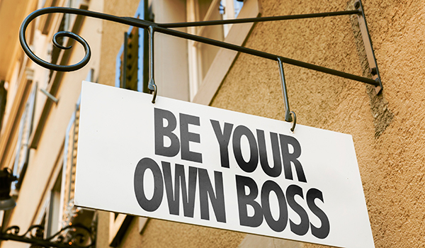 be your own boss sign