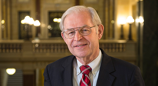 Justice David Prosser in the Wisconsin State Capitol Rotunda