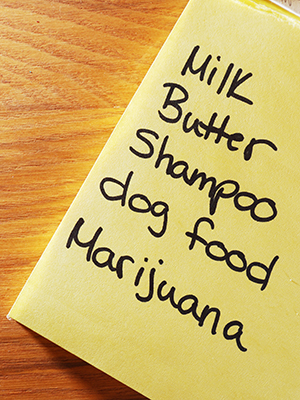 shopping list