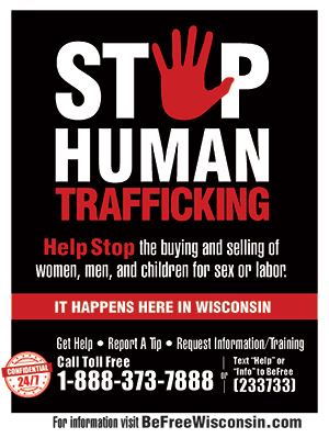 Stop human trafficing poster