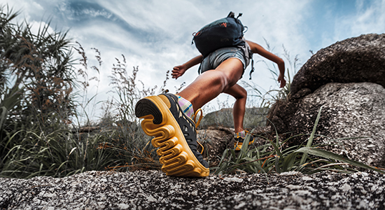 woman hiking