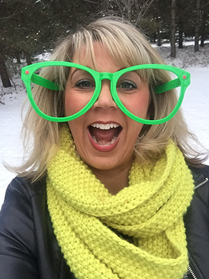 Deanne Koll with funny glasses